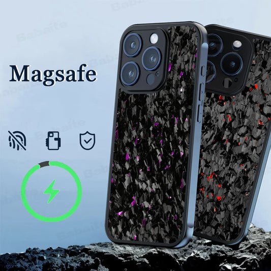 Premium Forged Carbon MagSafe Phone Case – Magnetic Wireless Charging for iPhone 11-16 Pro Max/Plus/Mini" Royal Luxe Market