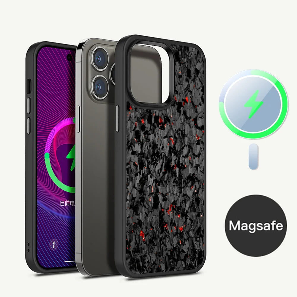 Premium Forged Carbon MagSafe Phone Case – Magnetic Wireless Charging for iPhone 11-16 Pro Max/Plus/Mini" Royal Luxe Market