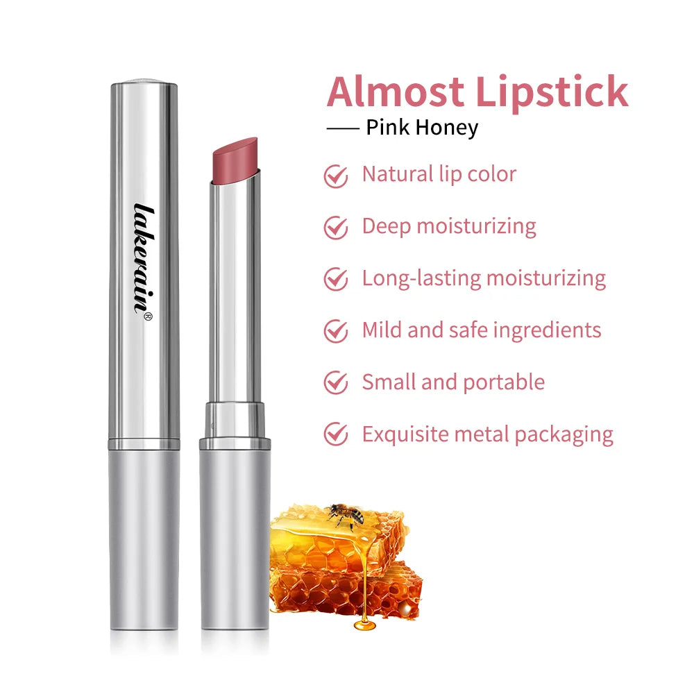 Lipstick Pink Honey Tinted Lip Balm in Black Honey Powerful Lip Repulper Lip Brightening for Dark Lips Exfoliating Care Royal Luxe Market