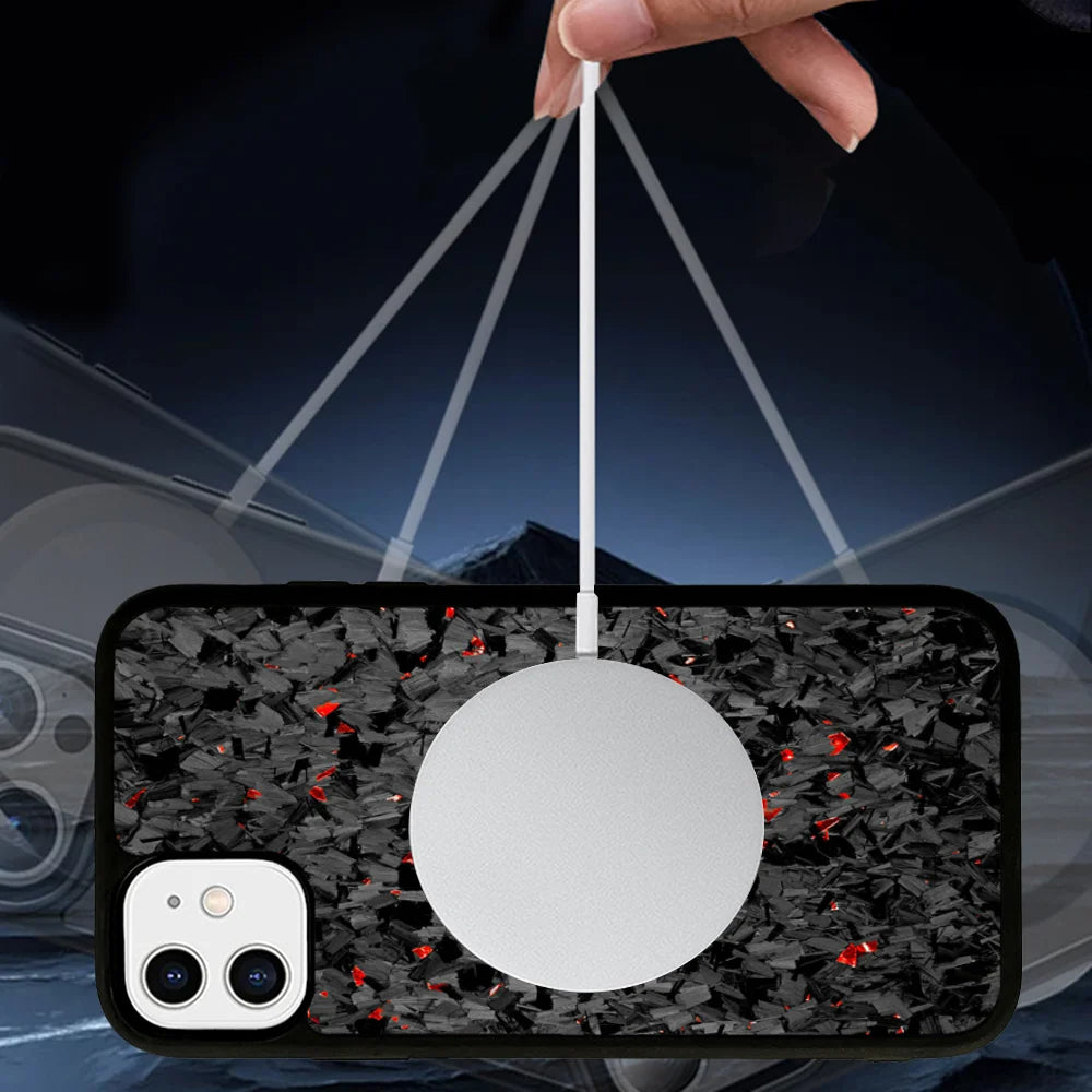 Premium Forged Carbon MagSafe Phone Case – Magnetic Wireless Charging for iPhone 11-16 Pro Max/Plus/Mini" Royal Luxe Market