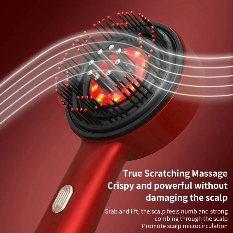 Electric Microcurrent Massage Comb Portable Hair Follicles Comb Scalp Oil Applicator Head Massager Hair Growth Anti Loss Care Royal Luxe Market