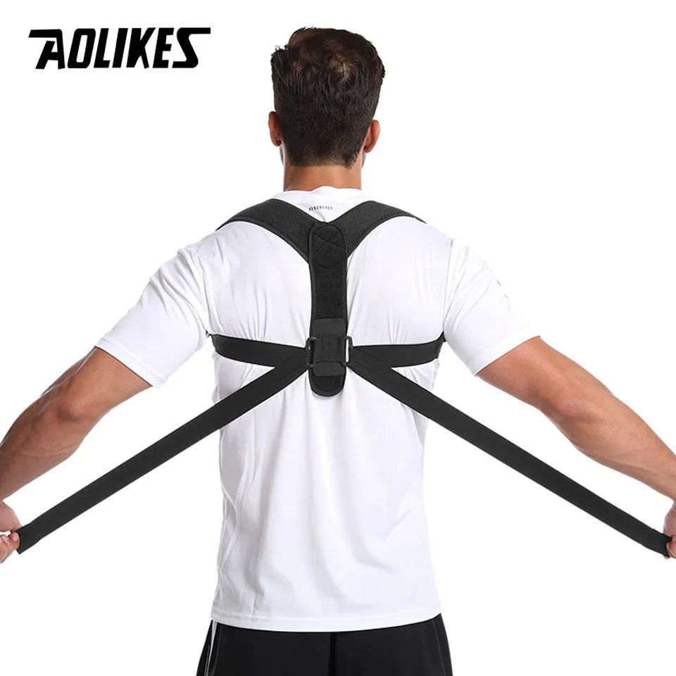 Back Posture Corrector Corset Clavicle Spine Posture Correction Adjustable Support Belt Pain Relief Traine Spine Posture - Royal Luxe Market