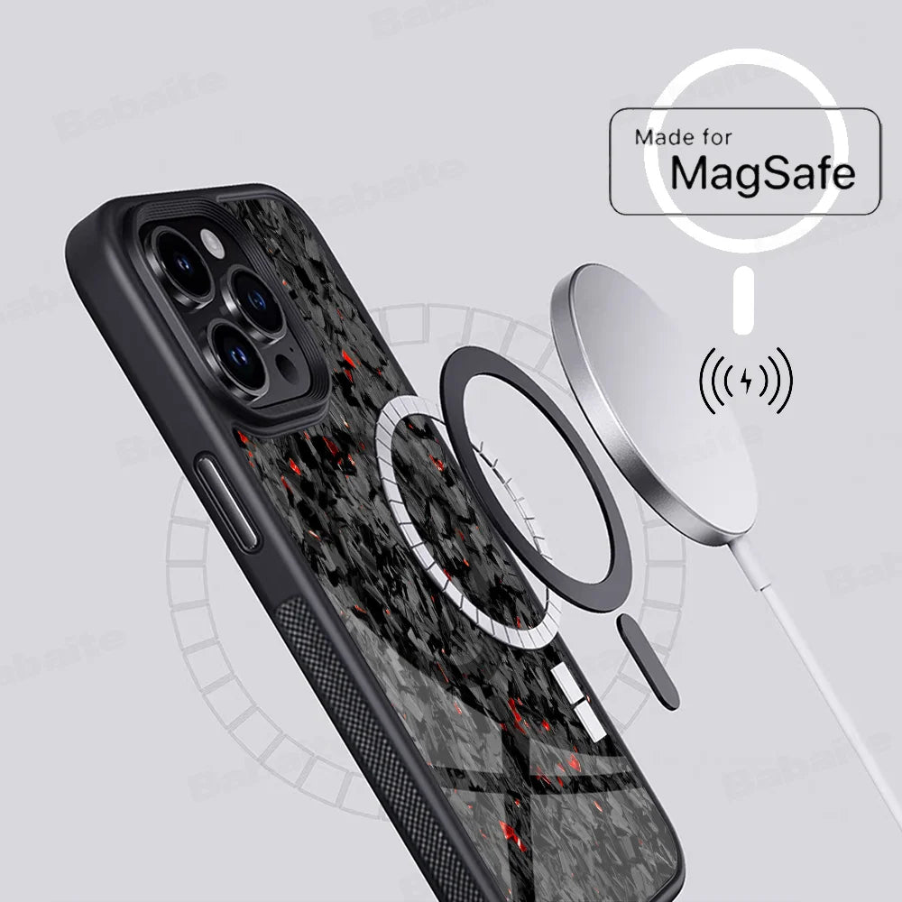 Premium Forged Carbon MagSafe Phone Case – Magnetic Wireless Charging for iPhone 11-16 Pro Max/Plus/Mini" Royal Luxe Market