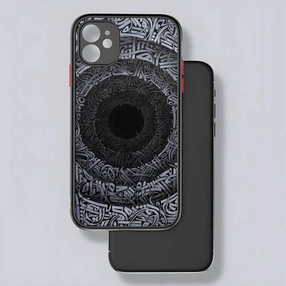 Pokras Lampas Graffiti Art Phone Case – Matte Transparent Back for iPhone 11-15 Pro Max Royal Luxe Market