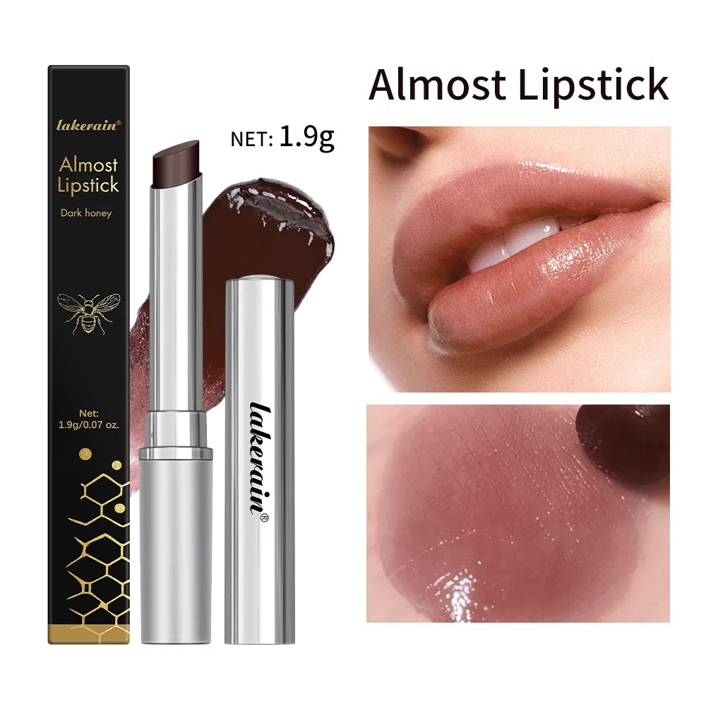 Lipstick Pink Honey Tinted Lip Balm in Black Honey Powerful Lip Repulper Lip Brightening for Dark Lips Exfoliating Care Royal Luxe Market