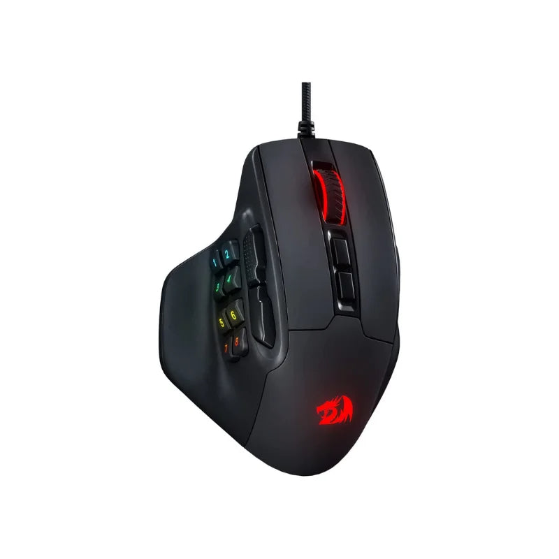 Redragon M811 Aatrox MMO Gaming Mouse, 15 Programmable Buttons Wired RGB Gamer Mouse w/ Ergonomic Natural Grip Build Royal Luxe Market