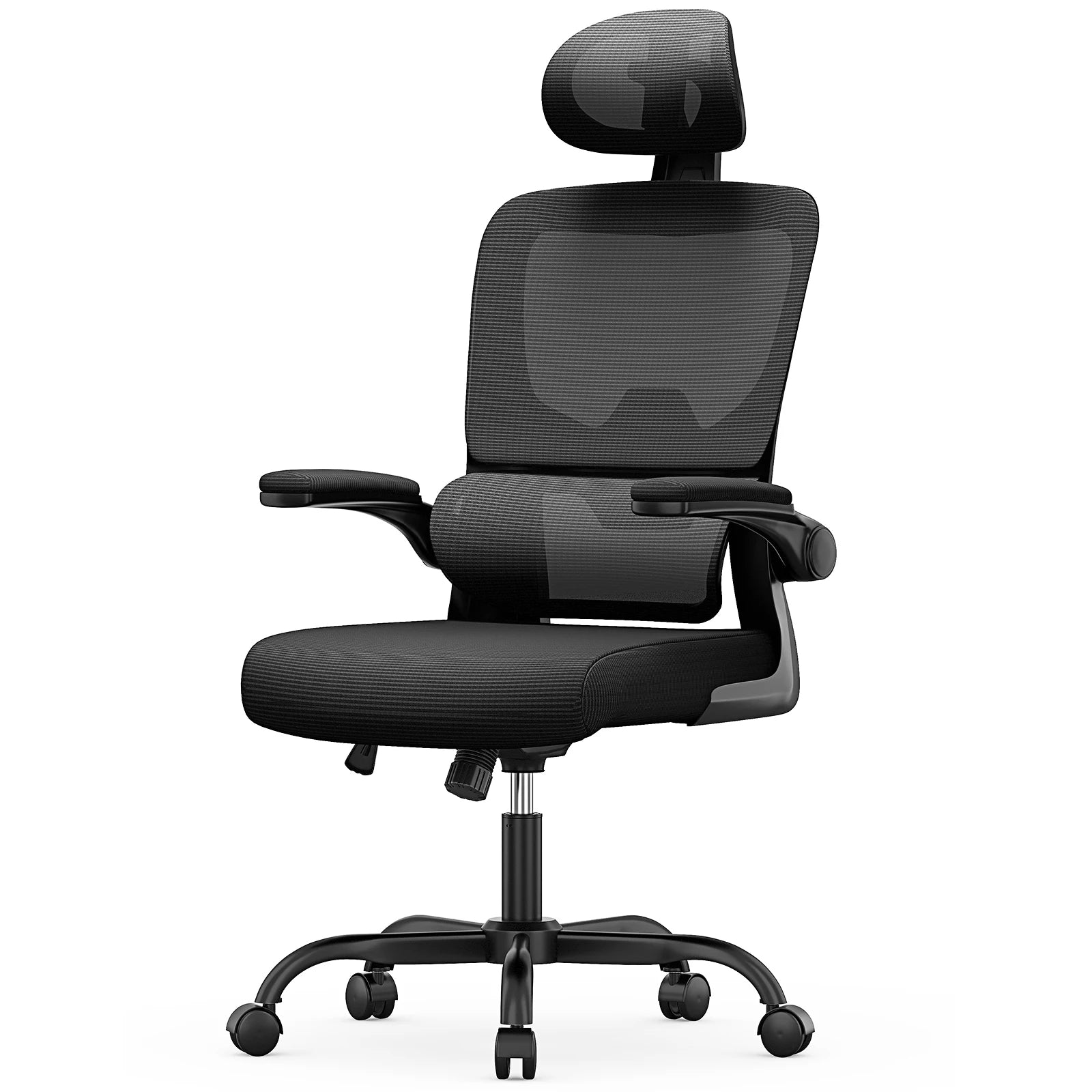 Ergonomic Office Mesh Chair, Liftable High Back Gaming Chair with 3D Lumbar Support, Swivel Desk Chair Seat Depth Adjustable Royal Luxe Market