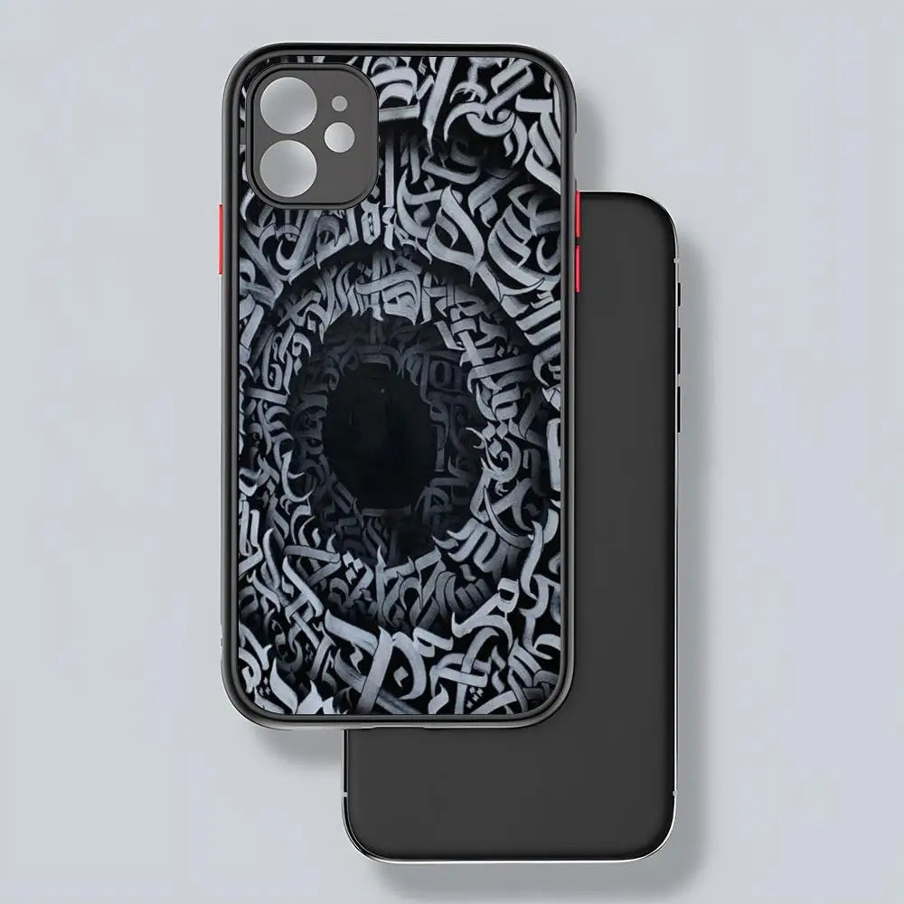 Pokras Lampas Graffiti Art Phone Case – Matte Transparent Back for iPhone 11-15 Pro Max Royal Luxe Market