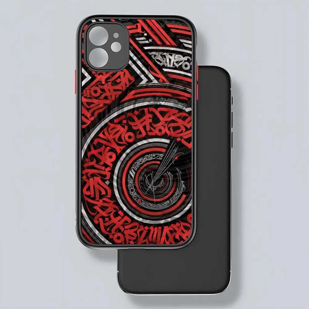 Pokras Lampas Graffiti Art Phone Case – Matte Transparent Back for iPhone 11-15 Pro Max Royal Luxe Market