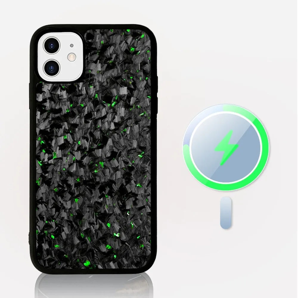 Premium Forged Carbon MagSafe Phone Case – Magnetic Wireless Charging for iPhone 11-16 Pro Max/Plus/Mini" Royal Luxe Market