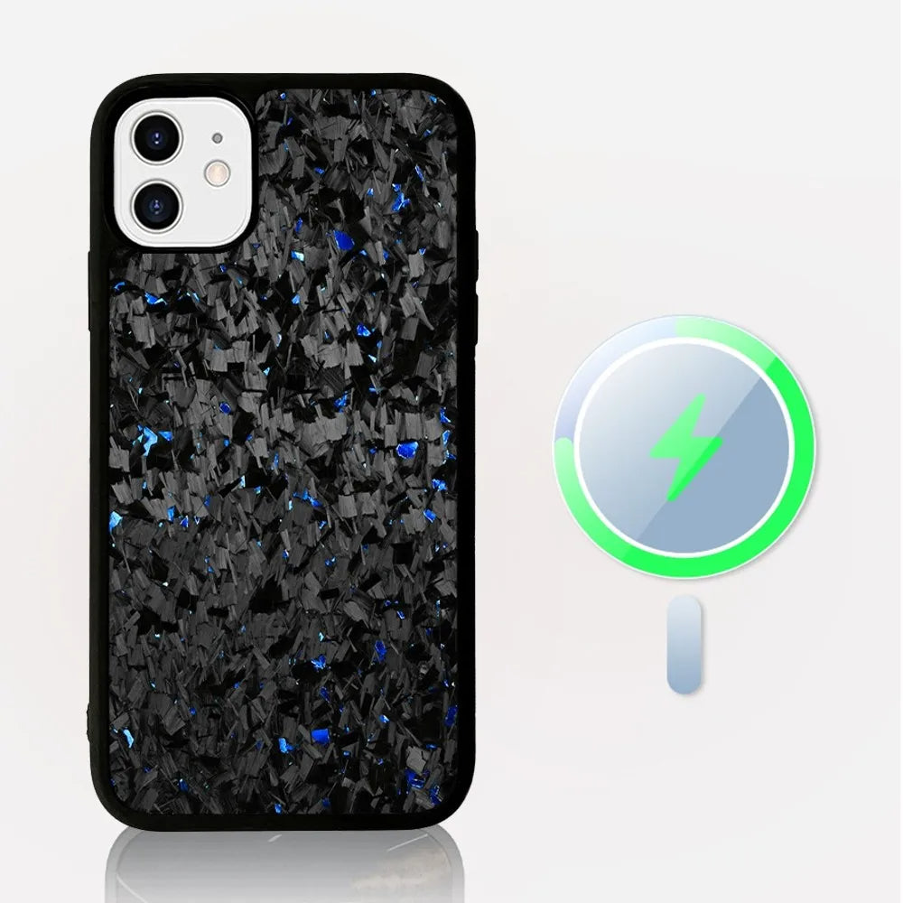 Premium Forged Carbon MagSafe Phone Case – Magnetic Wireless Charging for iPhone 11-16 Pro Max/Plus/Mini" Royal Luxe Market