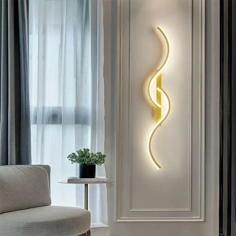 Modern LED Wall Lamp Minimalist Led Light Bedroom Bedside Long Strip Wall Sconces Living Room Home Indoor Lighting Fixture Royal Luxe Market