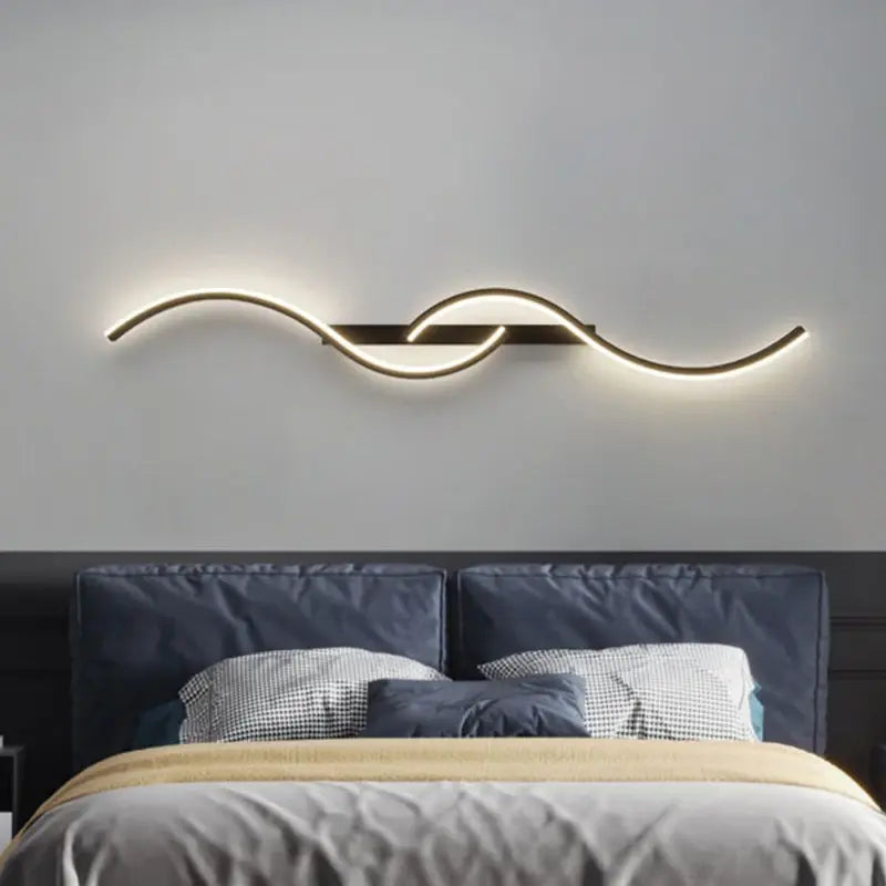 Modern LED Wall Lamp Minimalist Led Light Bedroom Bedside Long Strip Wall Sconces Living Room Home Indoor Lighting Fixture Royal Luxe Market