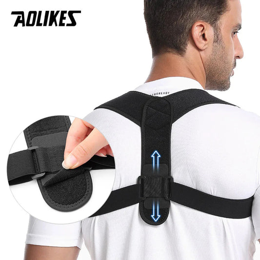 Back Posture Corrector Corset Clavicle Spine Posture Correction Adjustable Support Belt Pain Relief Traine Spine Posture - Royal Luxe Market