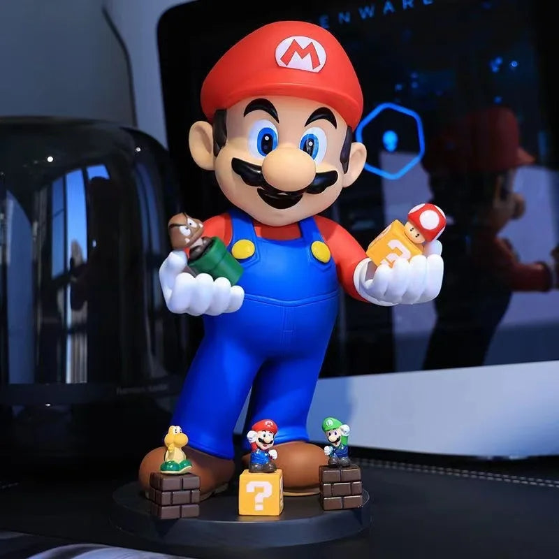 Super Mario 31cm Phone Remote Control Support Holder Figure Model Toys for Kids Royal Luxe Market