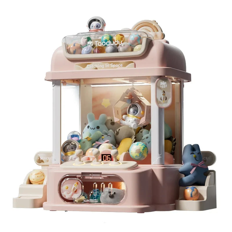 Big Size DIY Doll Machine Kids Coin Operated Play Game Mini Claw Catch Toy Crane Machines Music Doll Children Xmas Gifts Toys - Royal Luxe Market