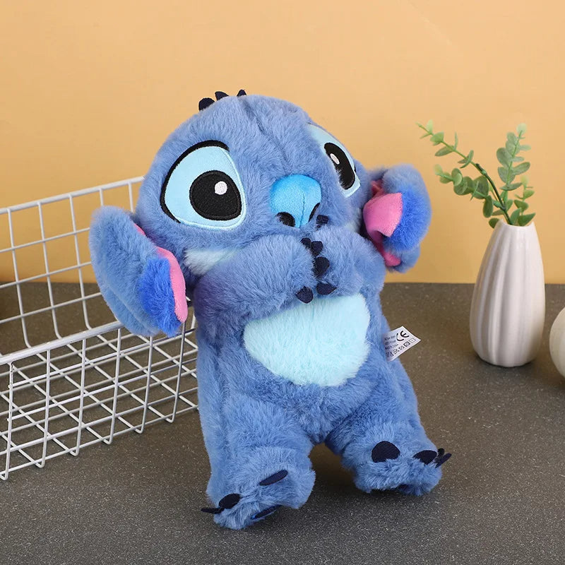 Lilo&Stitch Plush Doll Breath Child Peluche Kawaii Soothes Toy Anime Baby Music Light Sleep Toys Pink Stitch Kid Gifts - Royal Luxe Market