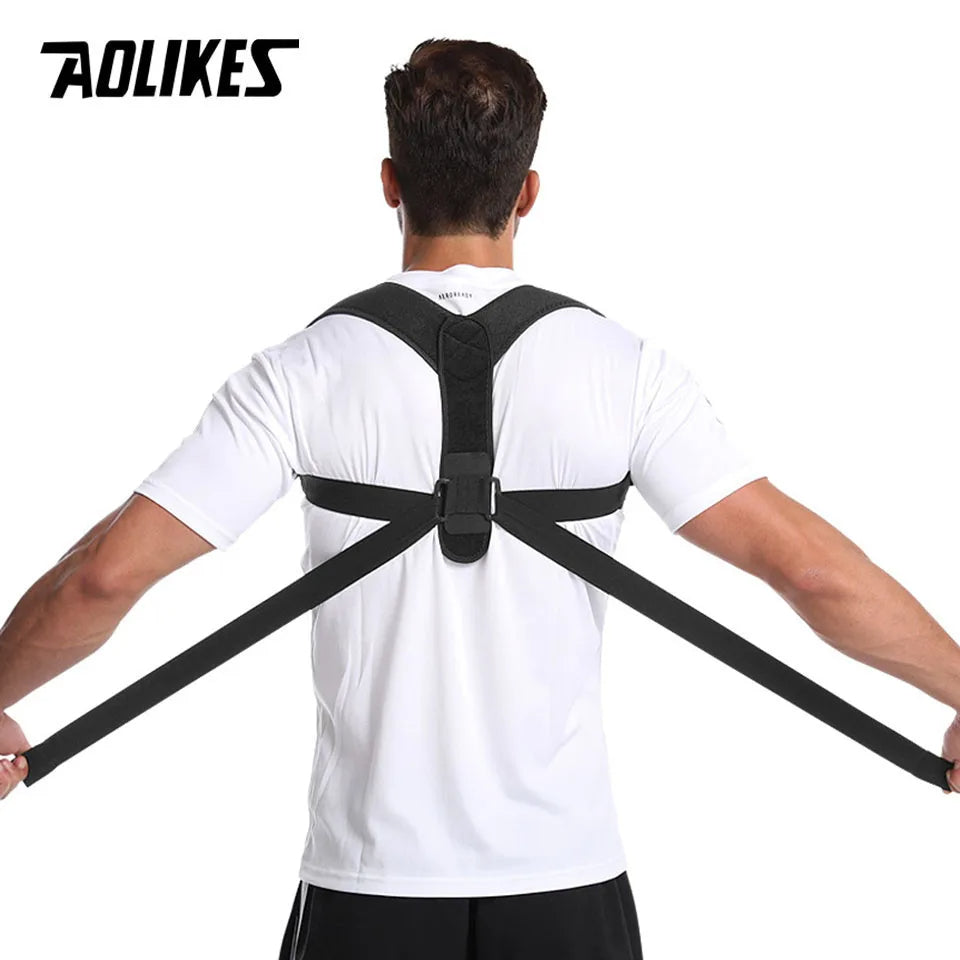 Back Posture Corrector Corset Clavicle Spine Posture Correction Adjustable Support Belt Pain Relief Traine Spine Posture - Royal Luxe Market