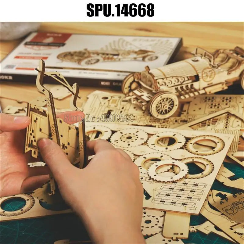 3d Wooden Puzzle Toys Steam Train Model Building Kits For Teens Adult Royal Luxe Market