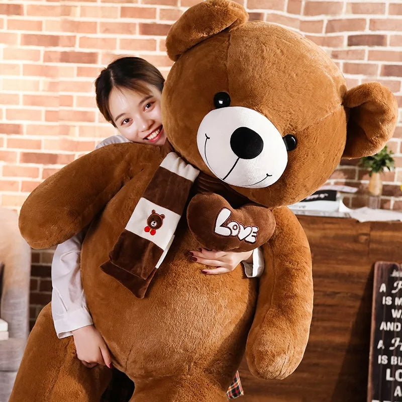 High Quality 4 Colors Teddy Bear With Scarf Stuffed Animals Bear Plush Toys Doll Pillow Kids Lovers Birthday Baby Gift - Royal Luxe Market