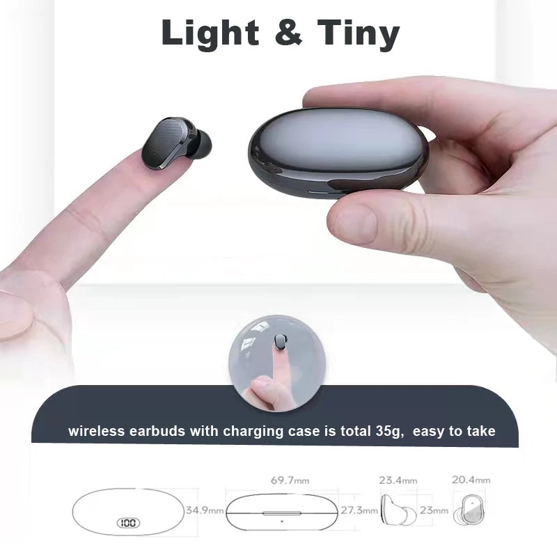 Wireless Bluetooth Earbuds Invisible Headphones for Xiaomi iPhone Samsung Sony Android Phones Hands Free MIC Mini Earphones Royal Luxe Market