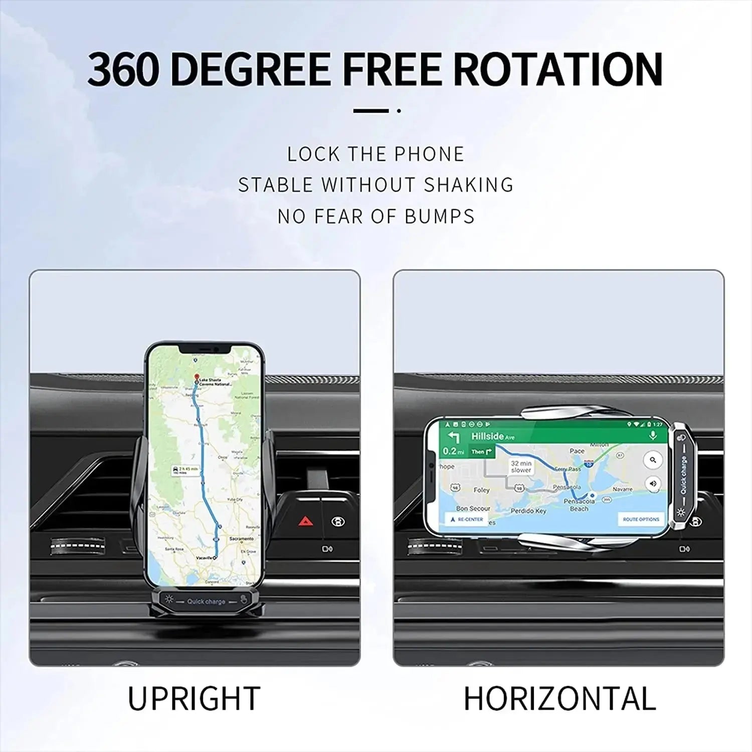 Wireless Charger Car Phone Holder Stand 15W Fast Charging Station For iPhone Xiaomi Samsung Huawei Magnetic Wireless Car Charger Royal Luxe Market