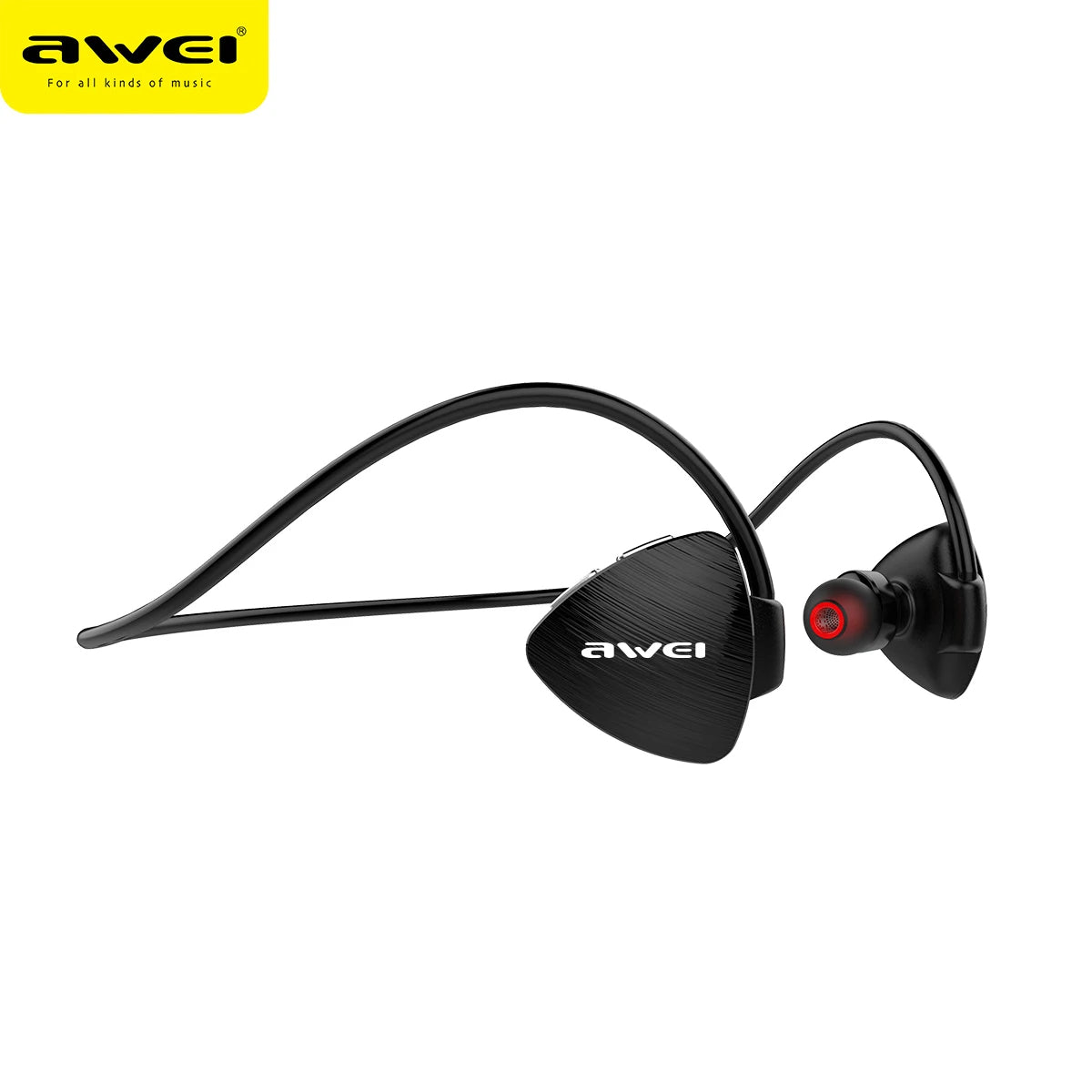 Awei A847BL Neckband Bluetooth Earphones 5.3 Waterproof Sport Earphones Bluetooth Wireless Headphones With Mic For Running Royal Luxe Market