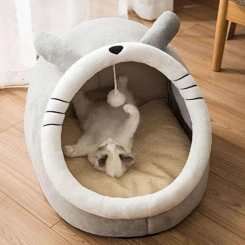 Cat Bed House Kennel Nest Round Pets Sleeping Cave Kitten Beds Pet Basket Cozy Kitten Lounger Cushion Cat House Tent Dog House Royal Luxe Market