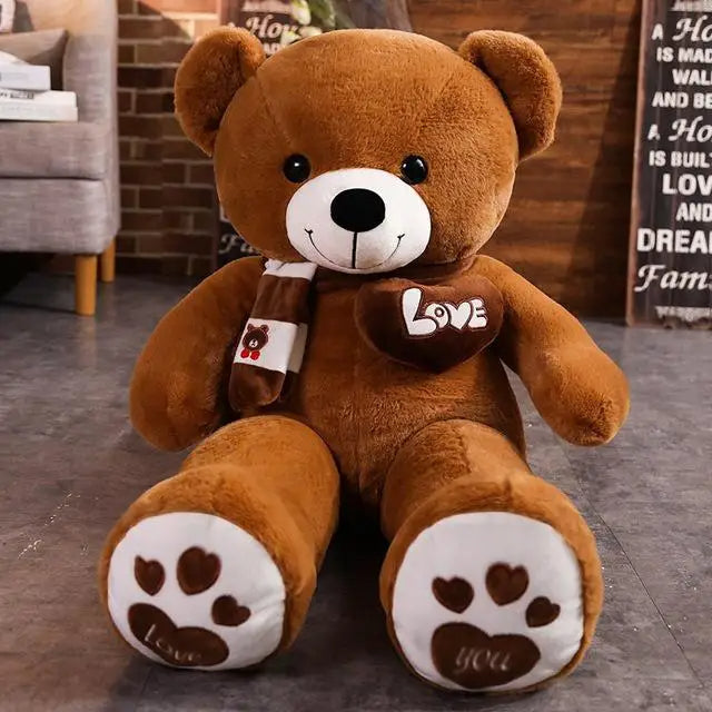 High Quality 4 Colors Teddy Bear With Scarf Stuffed Animals Bear Plush Toys Doll Pillow Kids Lovers Birthday Baby Gift - Royal Luxe Market