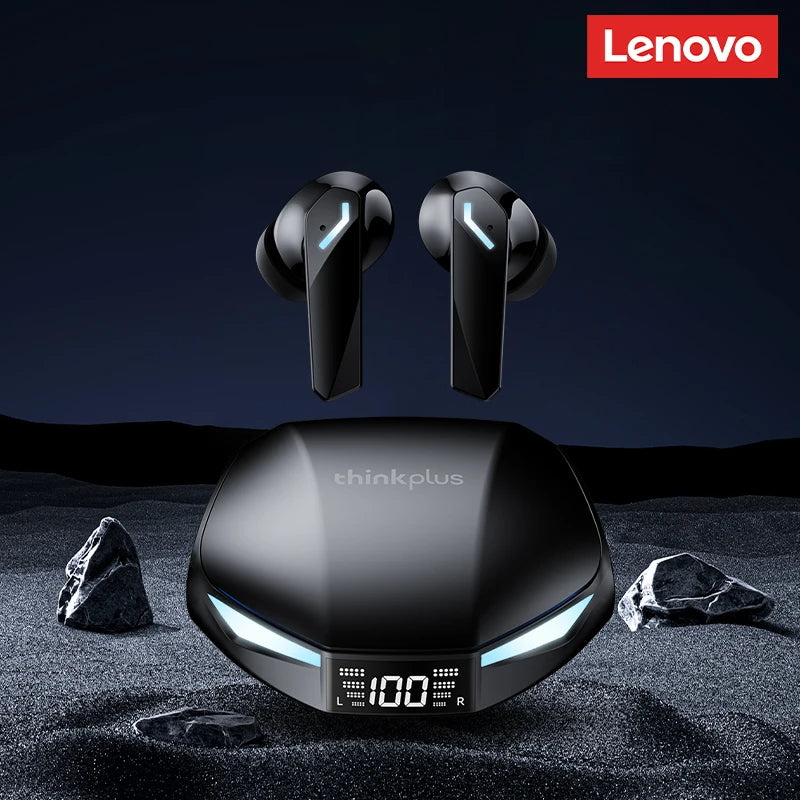 New Lenovo GM2 PRO MAX Wireless Bluetooth 5.4 Earphones LED Digital Display Waterproof Earbuds Noise Cancelling Gaming Headset Royal Luxe Market