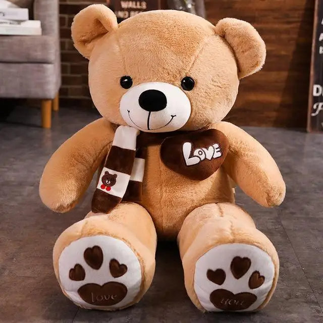 High Quality 4 Colors Teddy Bear With Scarf Stuffed Animals Bear Plush Toys Doll Pillow Kids Lovers Birthday Baby Gift - Royal Luxe Market