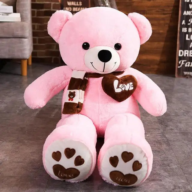 High Quality 4 Colors Teddy Bear With Scarf Stuffed Animals Bear Plush Toys Doll Pillow Kids Lovers Birthday Baby Gift - Royal Luxe Market