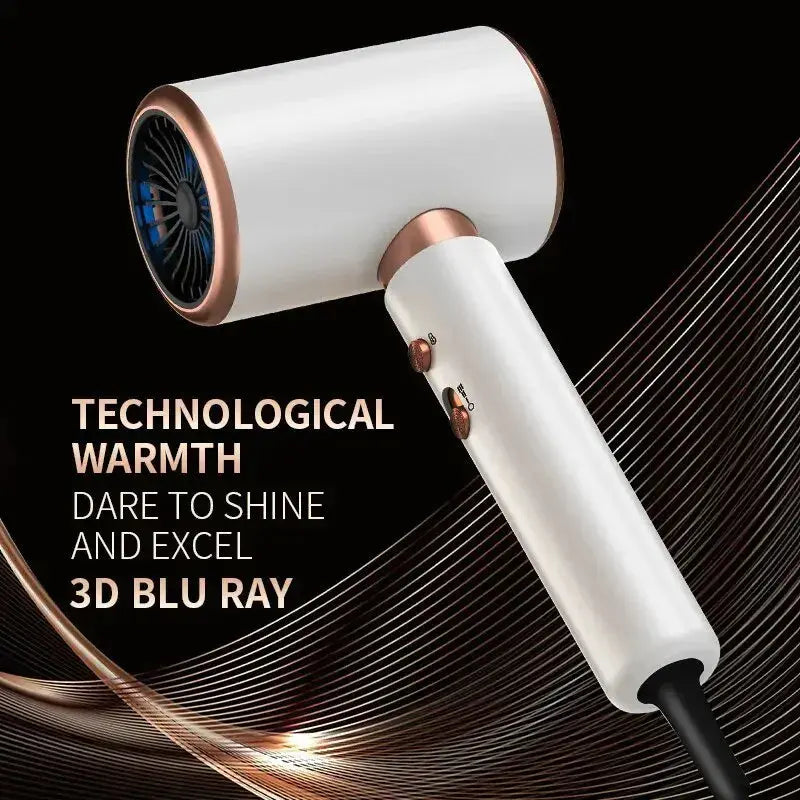 Hair Dryer, High-Speed Electric Turbine Airflow, Low Noise, Constant Temperature And Quick Drying, Suitable For Home Salons. Royal Luxe Market